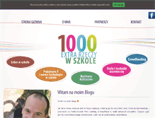 Tablet Screenshot of 1000extrarzeczywszkole.pl
